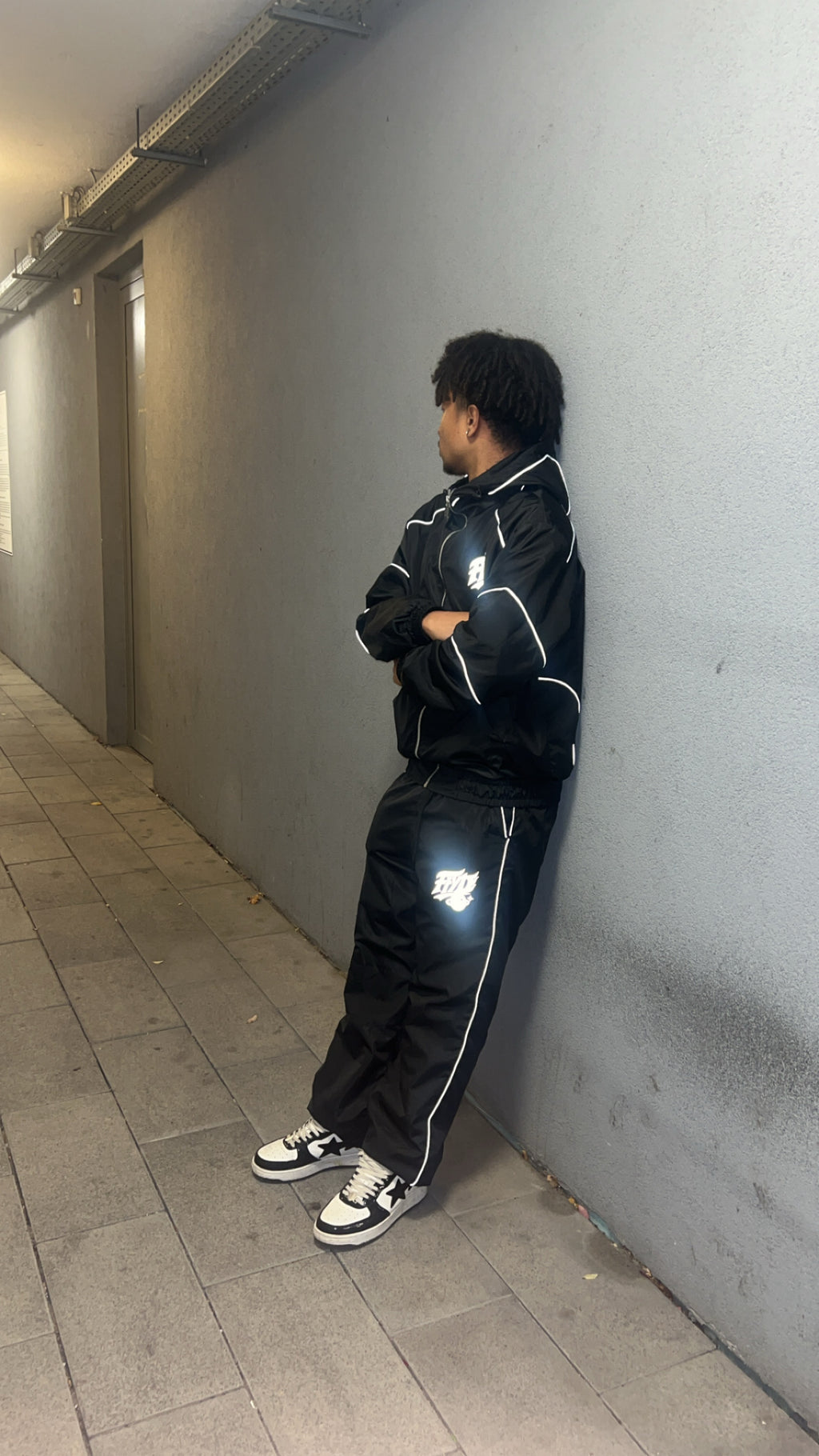 FFYD Windbreaker Tracksuit Fekete